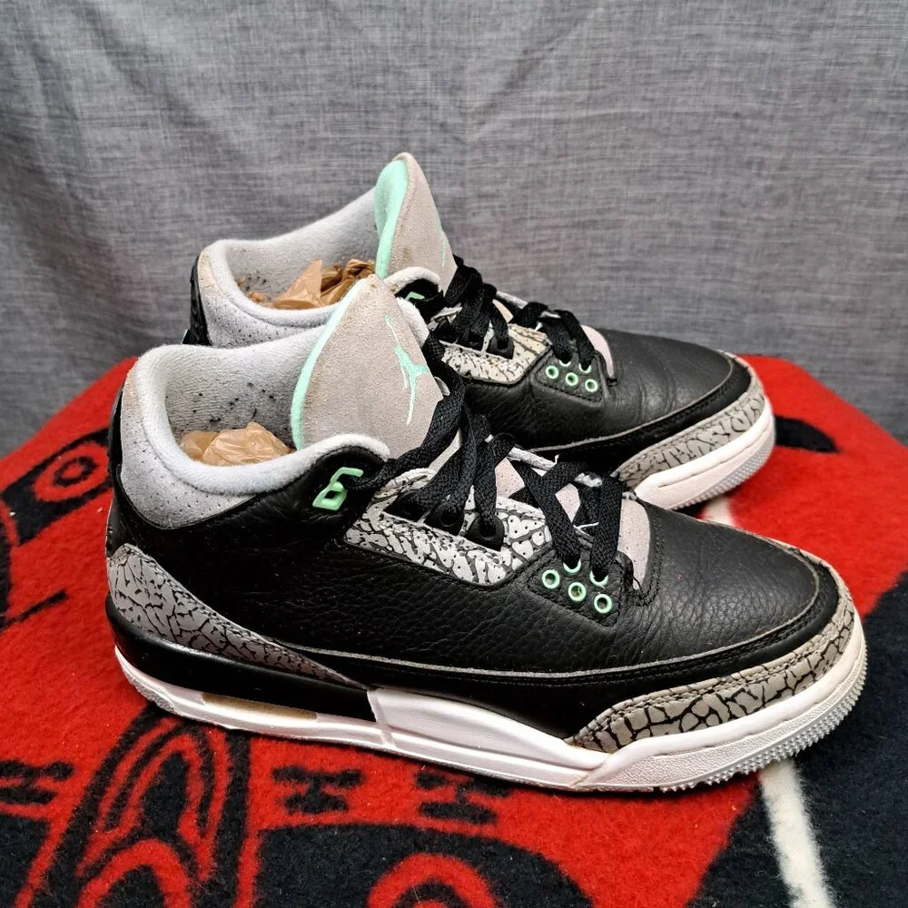 %Size 6.5Y Nike Air Jordan 3 Retro GS Shoes / AJ3